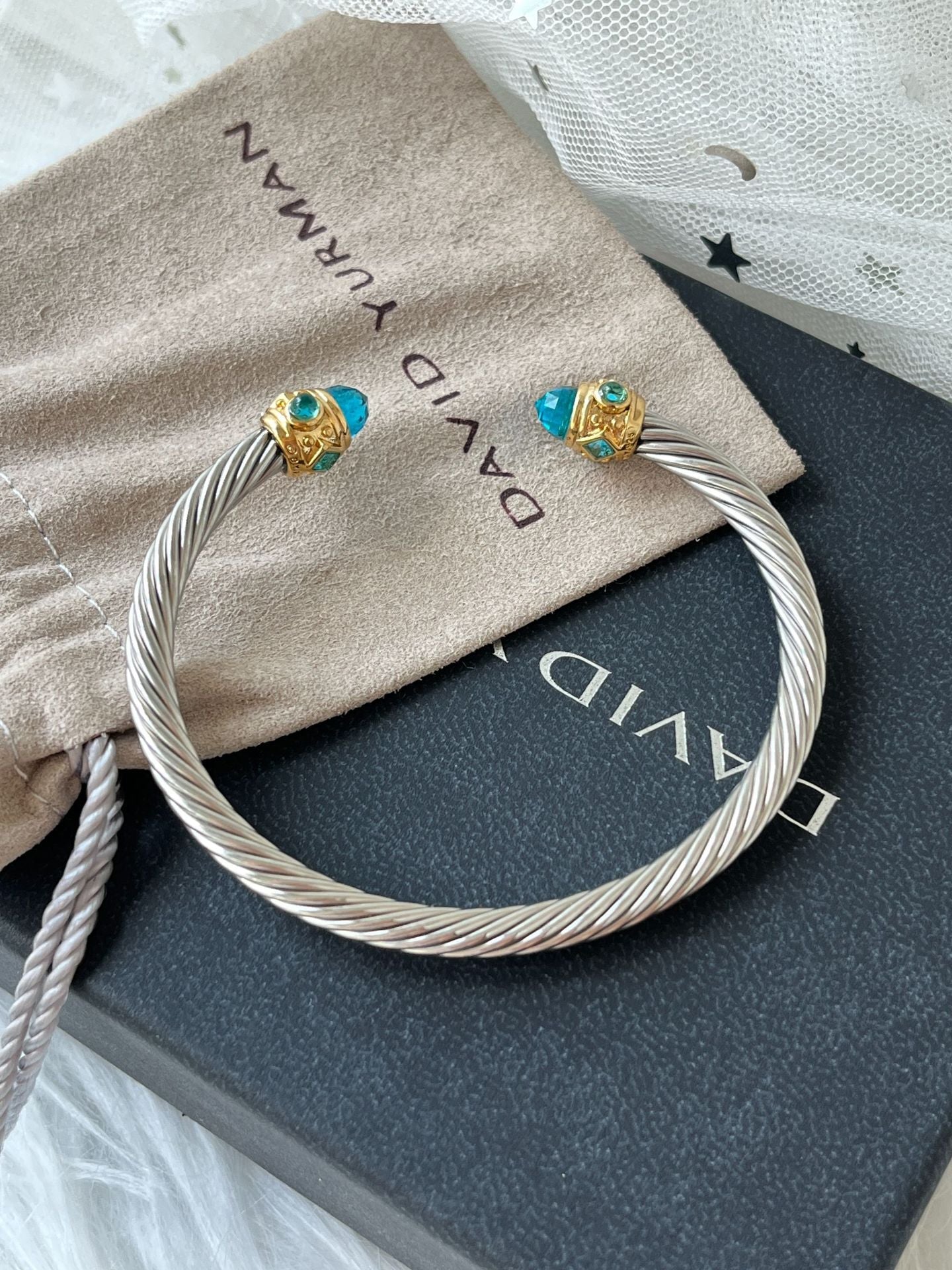 David Yurman Color Diamond Open Bangle