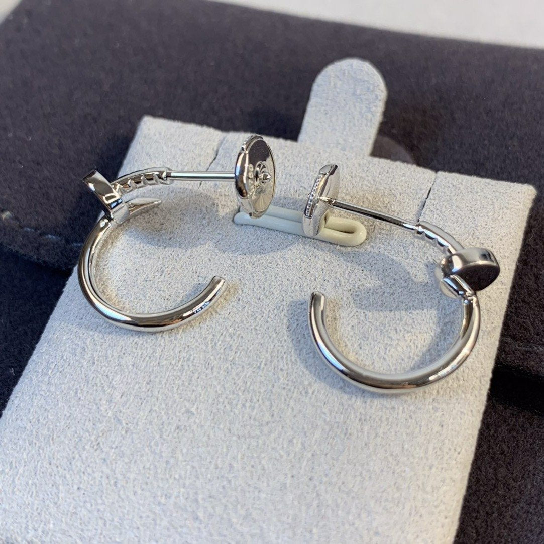 CARTIER JUSTE EARRINGS 1.8MM SILVER