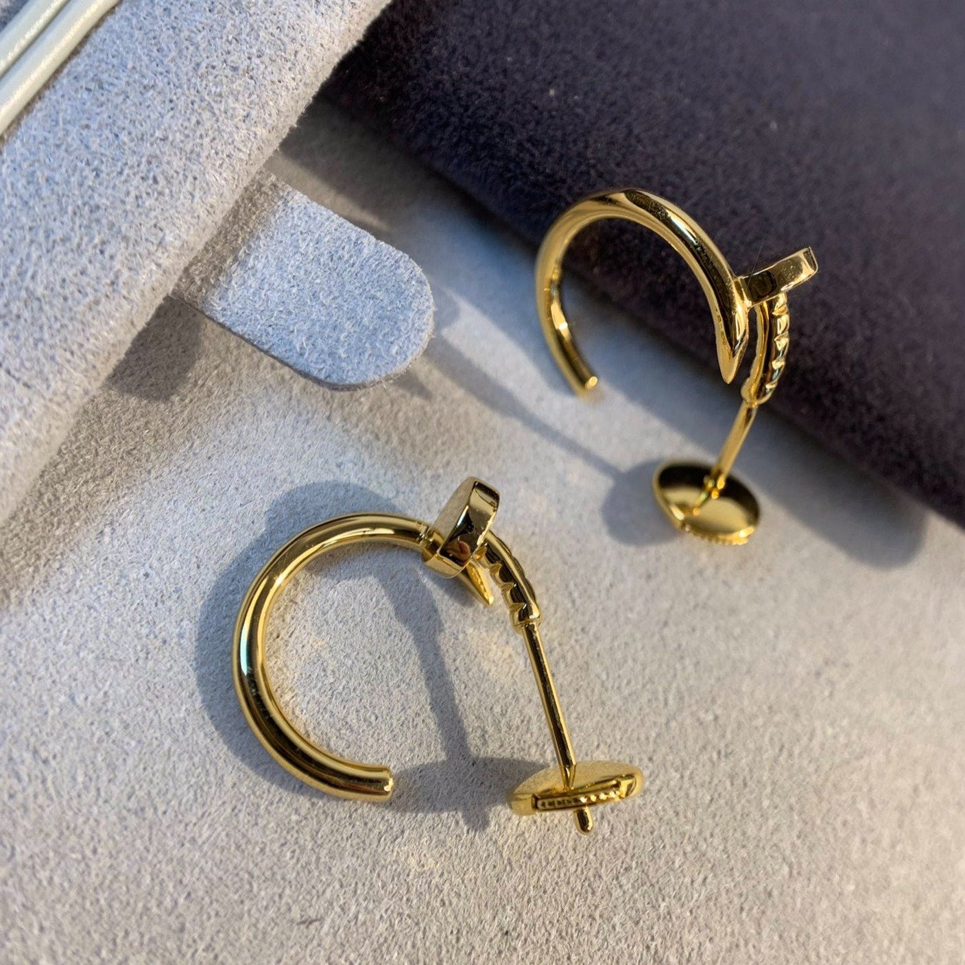 CARTIER JUSTE EARRINGS 1.8MM GOLD
