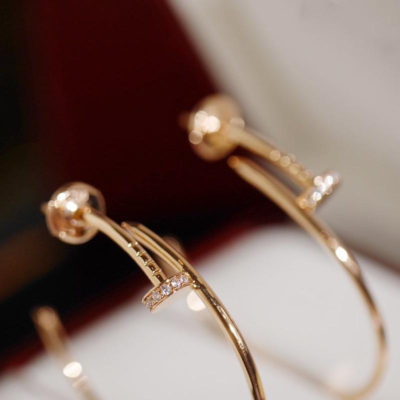 CARTIER JUSTE EARRINGS DIAMONDS 1.8MM