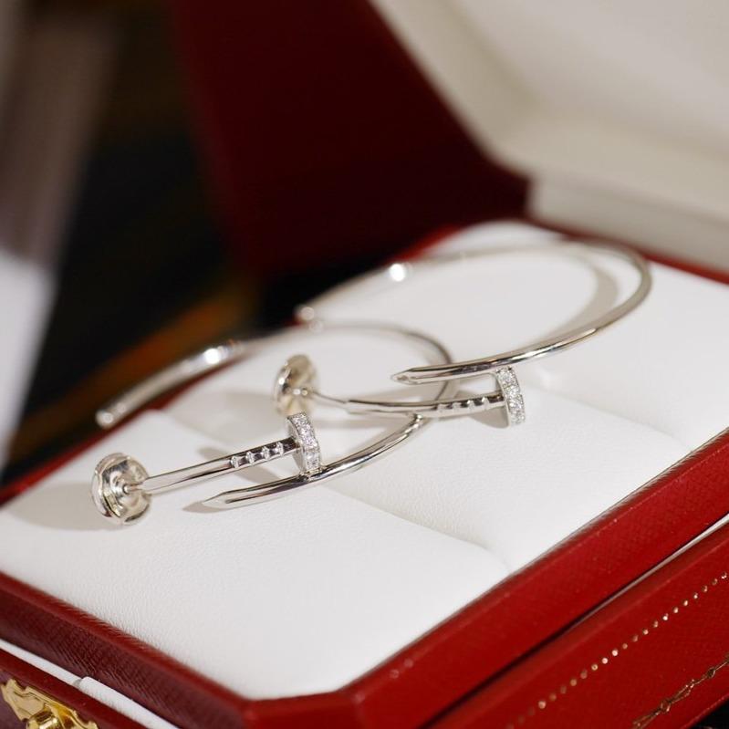 CARTIER JUSTE EARRINGS DIAMONDS 1.8MM