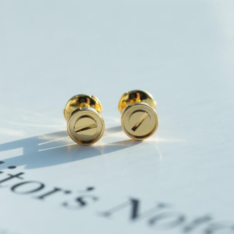 CARTIER LOVE EARRINGS GOLD 7.2MM