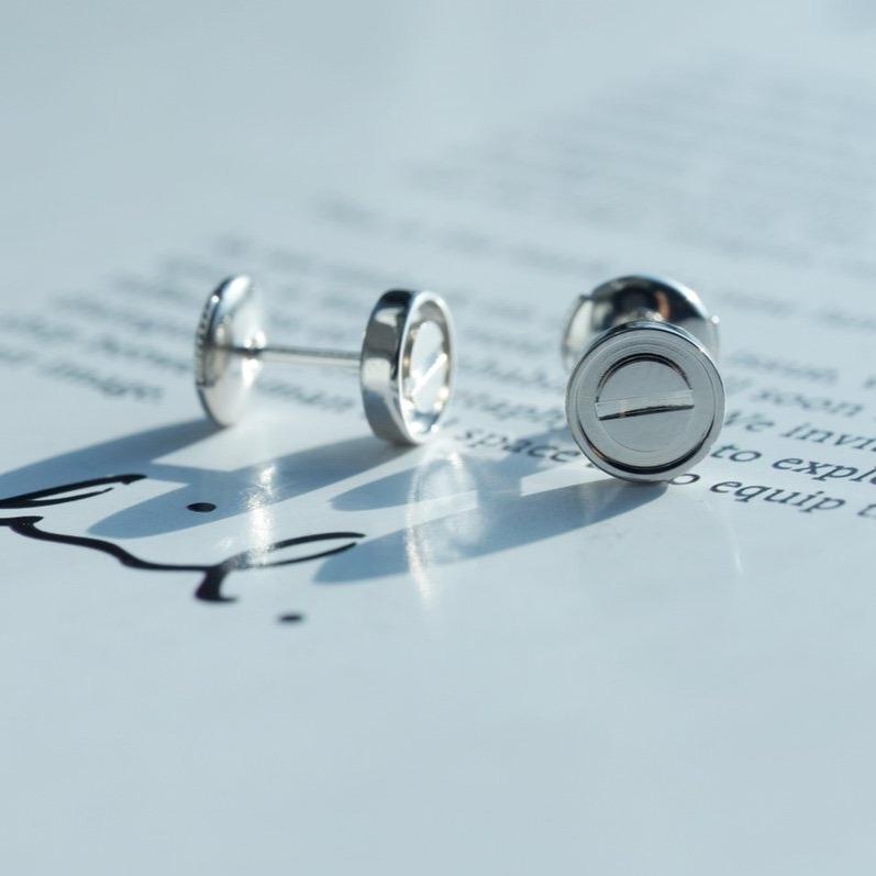 CARTIER LOVE EARRINGS SILVER 7.2MM