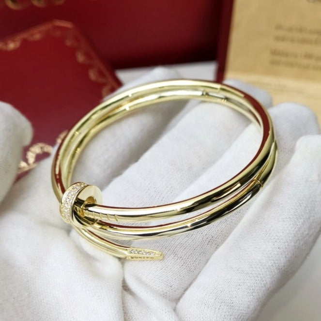 CARTIER JUSTE BRACELET 3.5MM DOUBLE ROW DIAMOND