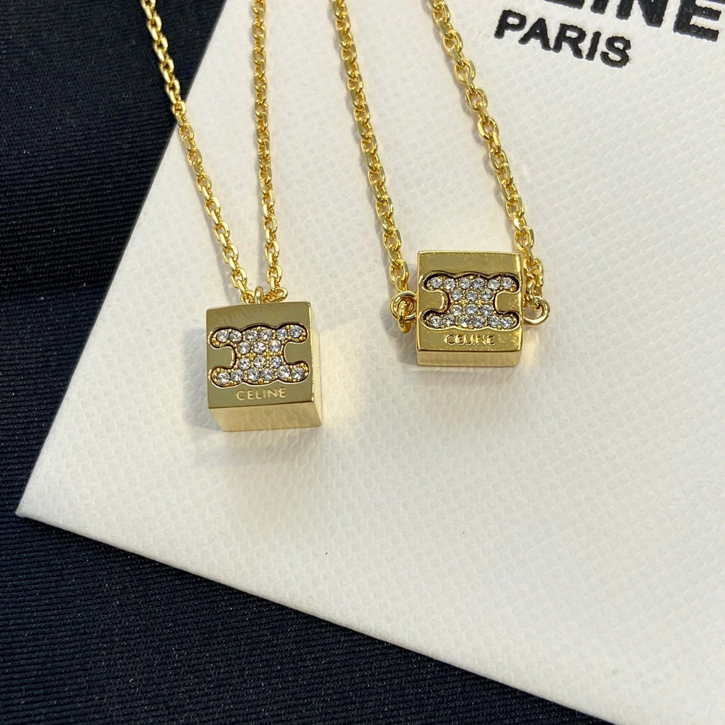 Celine Triumphal Arch Necklace Bracelet Earrings