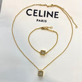 Celine Triumphal Arch Necklace Bracelet Earrings