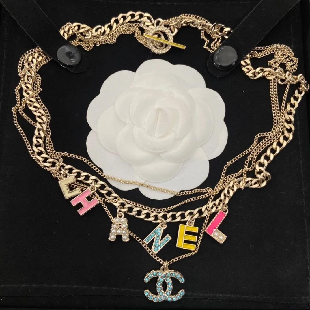 Chanel Letter Necklace Bracelet
