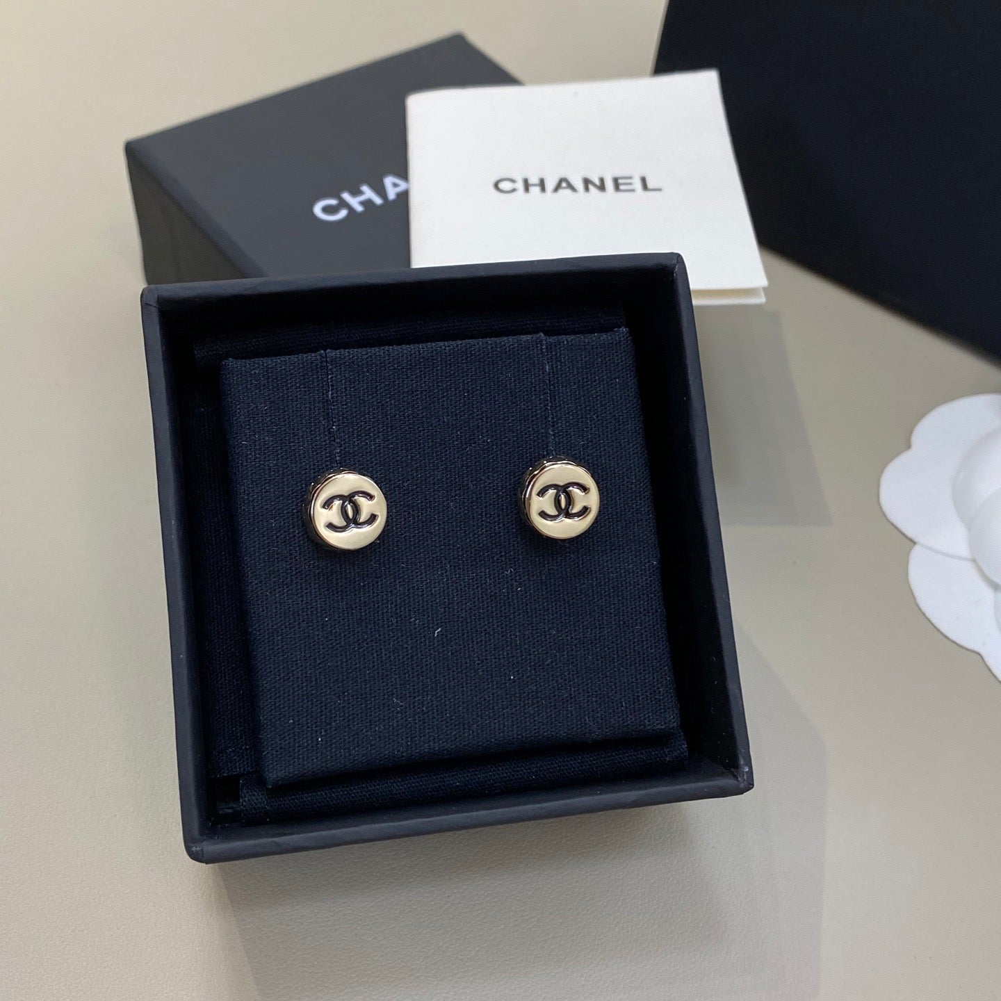 Chanel Button Stud