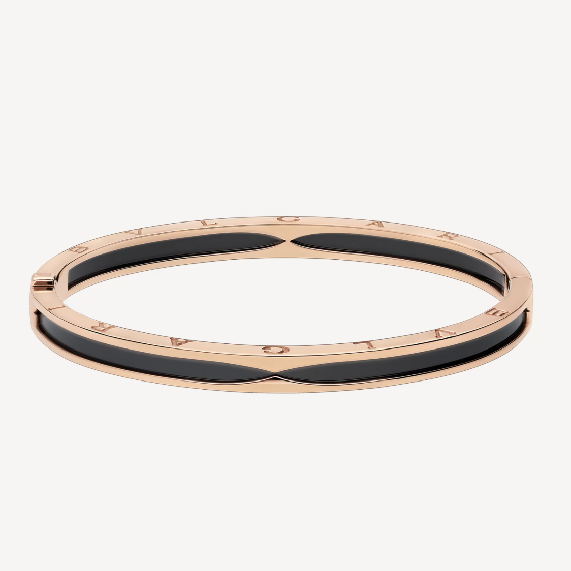 Bvlgari ZERO 1 PINK GOLD WITH BLACK CERAMIC BRACELET