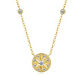 Six-pointed Star Pendant 14K Gold Plated Moissanite Necklace