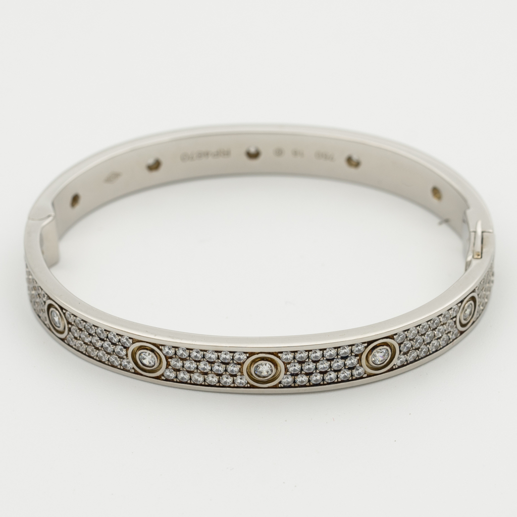 CARTIER LOVE BRACELET 6.1MM FULL DIAMOND
