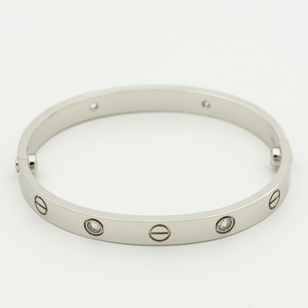 CARTIER LOVE BRACELET 6.1MM 4 DIAMONDS