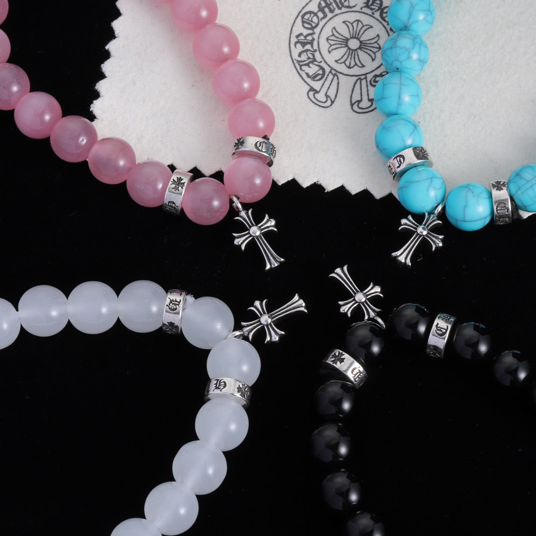Chrome Hearts Cross Heart Bracelet