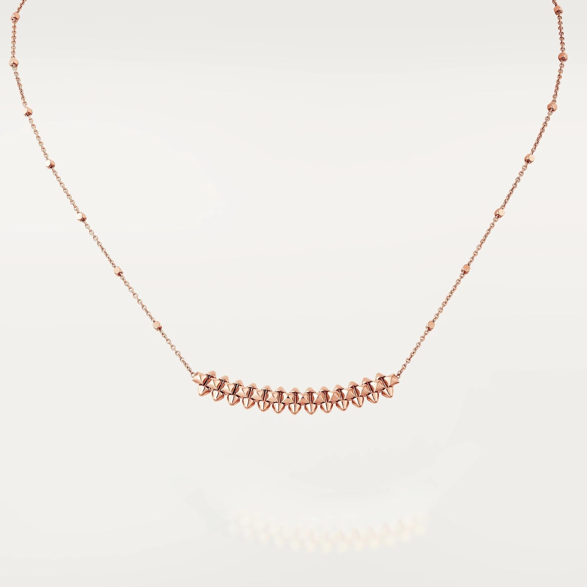 CARTIER CLASH PINK GOLD NECKLACE