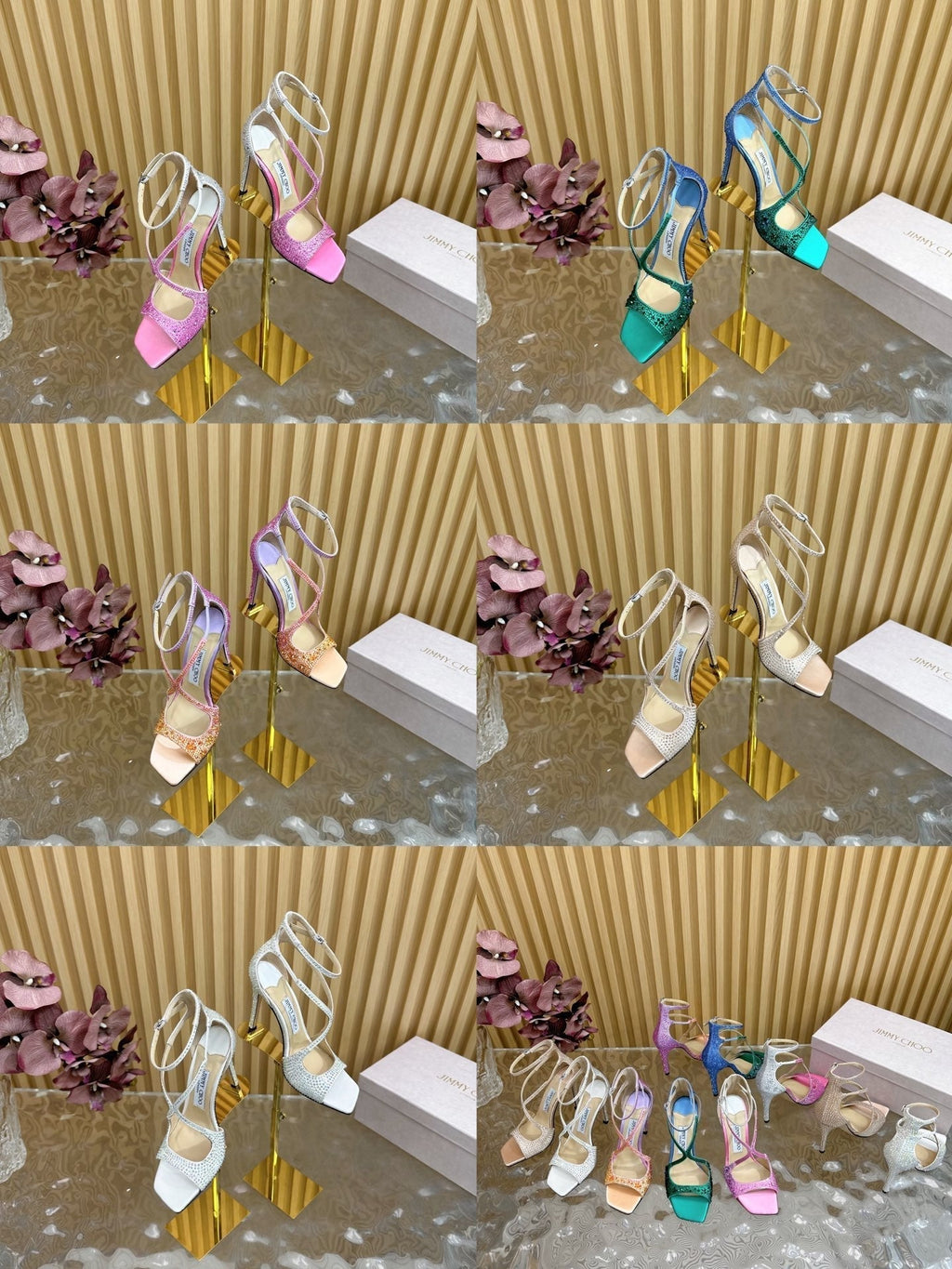 Jimmy Choo Sparkling Sandal High Heel