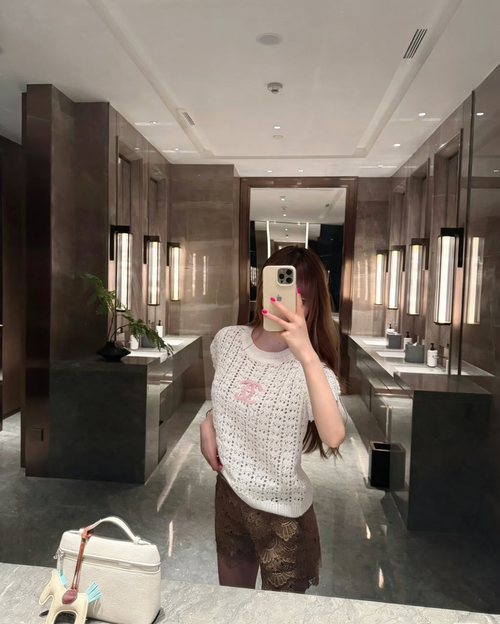 Chanel Sweater Short-Sleeve Top