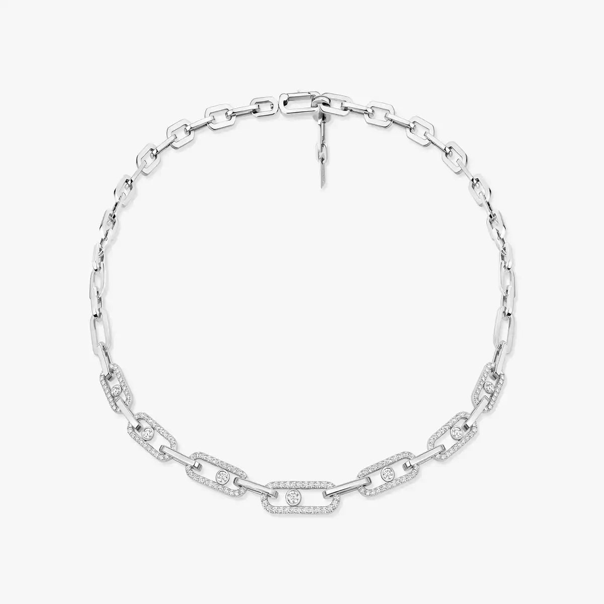 Messika Move Link Pavé Diamond Necklace