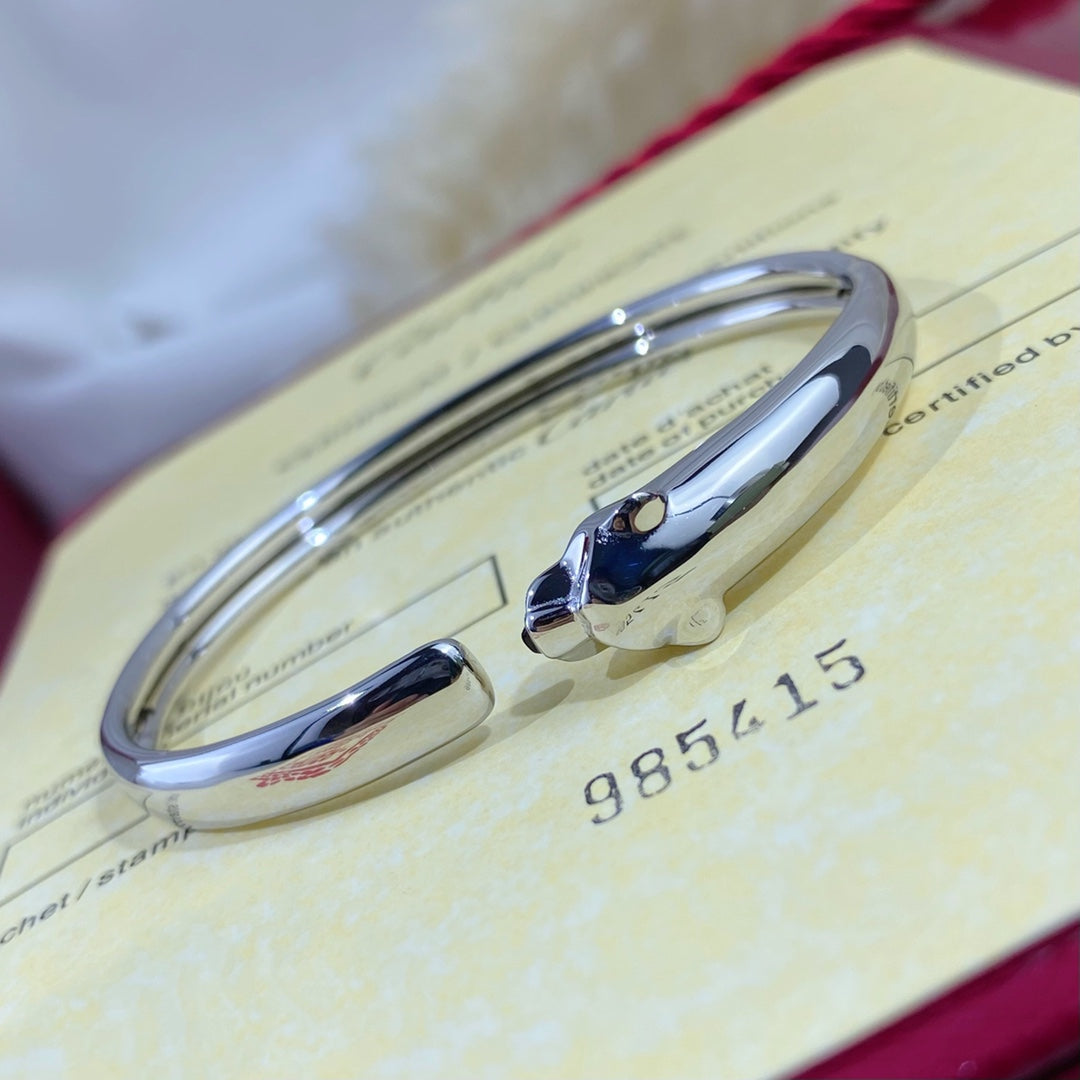 CARTIER PANTHERE SILVER OPEN BRACELET